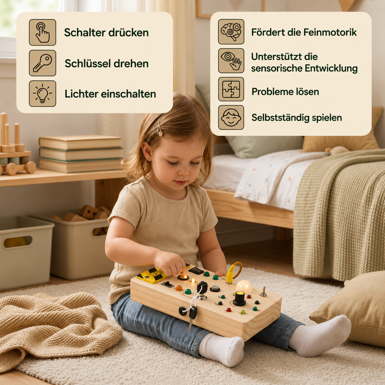 LumiBoard® Holz Sensorikboard mit Licht