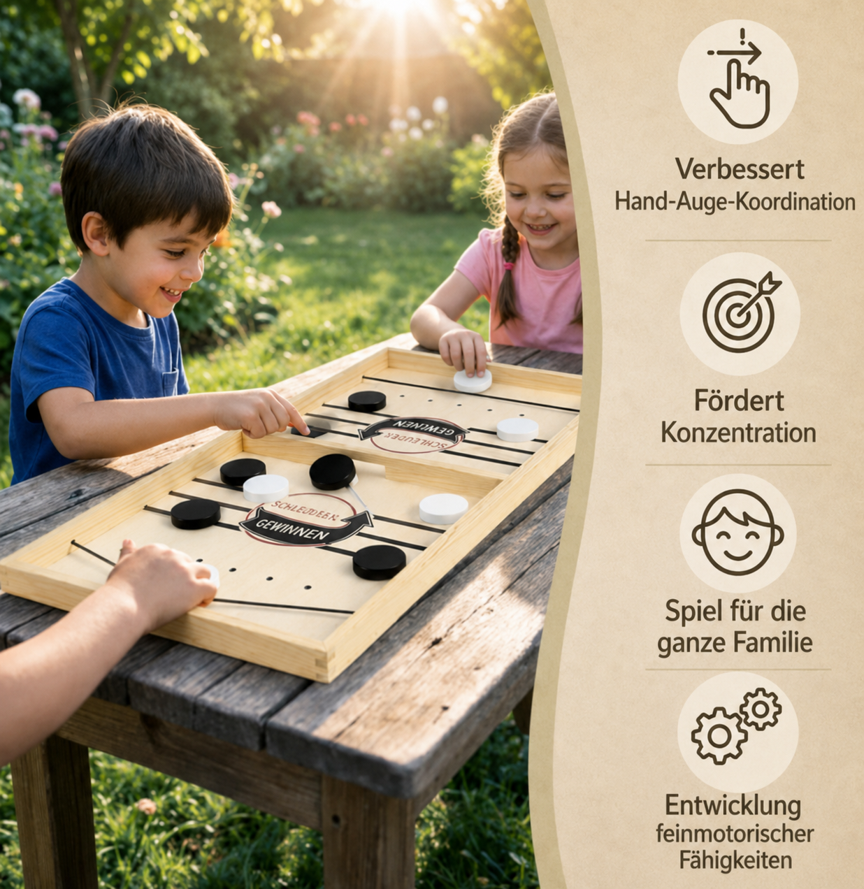 SwiftBoard® Holzschachspiel mit Katapult