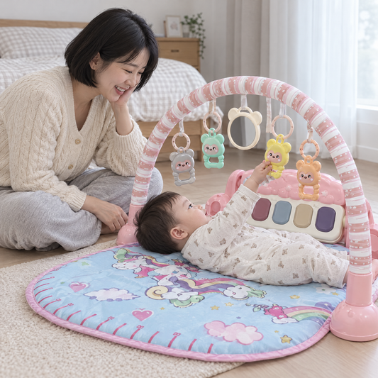 TinyTunes – Mutter mit Baby an der Spieldecke