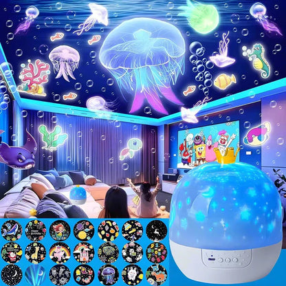 Luna Glow® 2 in 1 Kinder Nachtlicht und Projektor