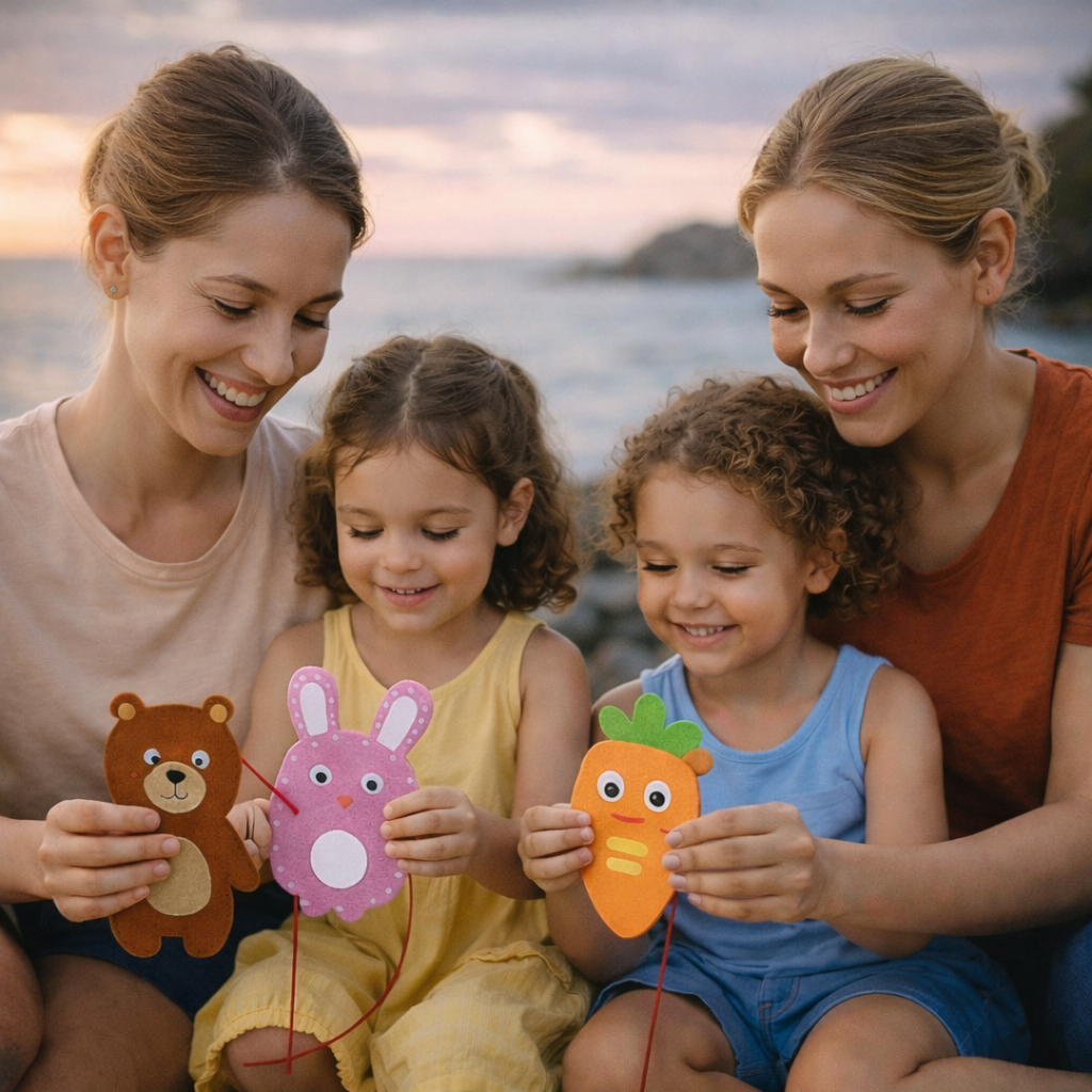TinyThreads® Nähset mit Tieren für Kinder
