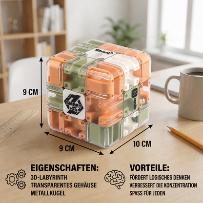 MazeCube® 3D Labyrinth Würfel mit Kugel