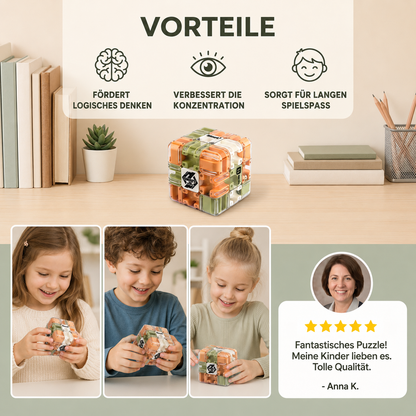MazeCube® 3D Labyrinth Würfel mit Kugel