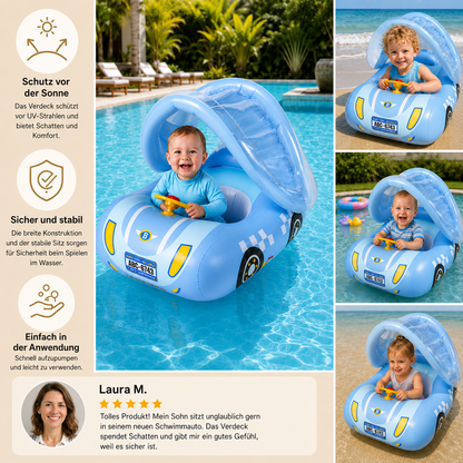 AquaRide® Aufblasbares Baby Schwimmauto