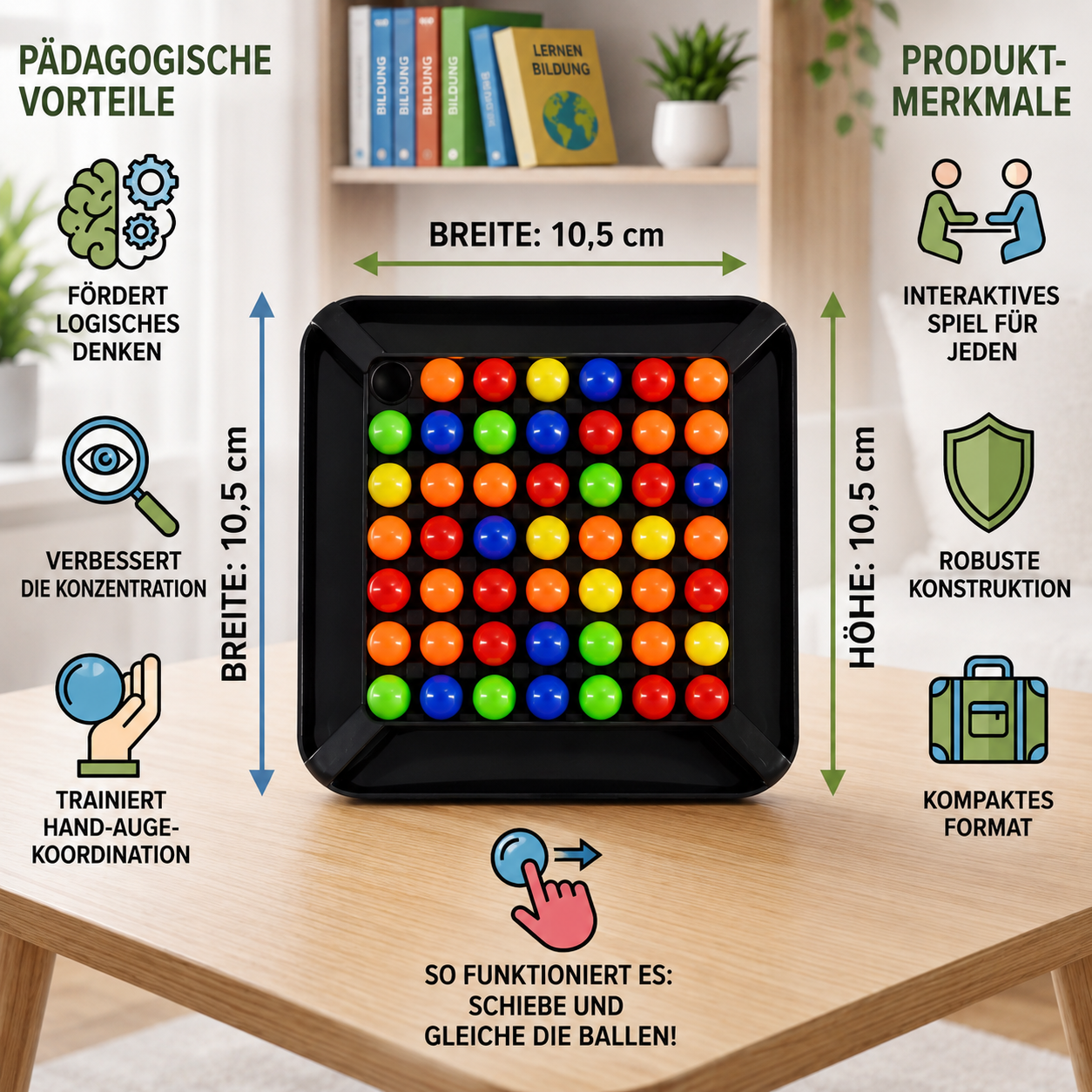 Little Logic® Cleveres Farbpuzzle mit Bällchen