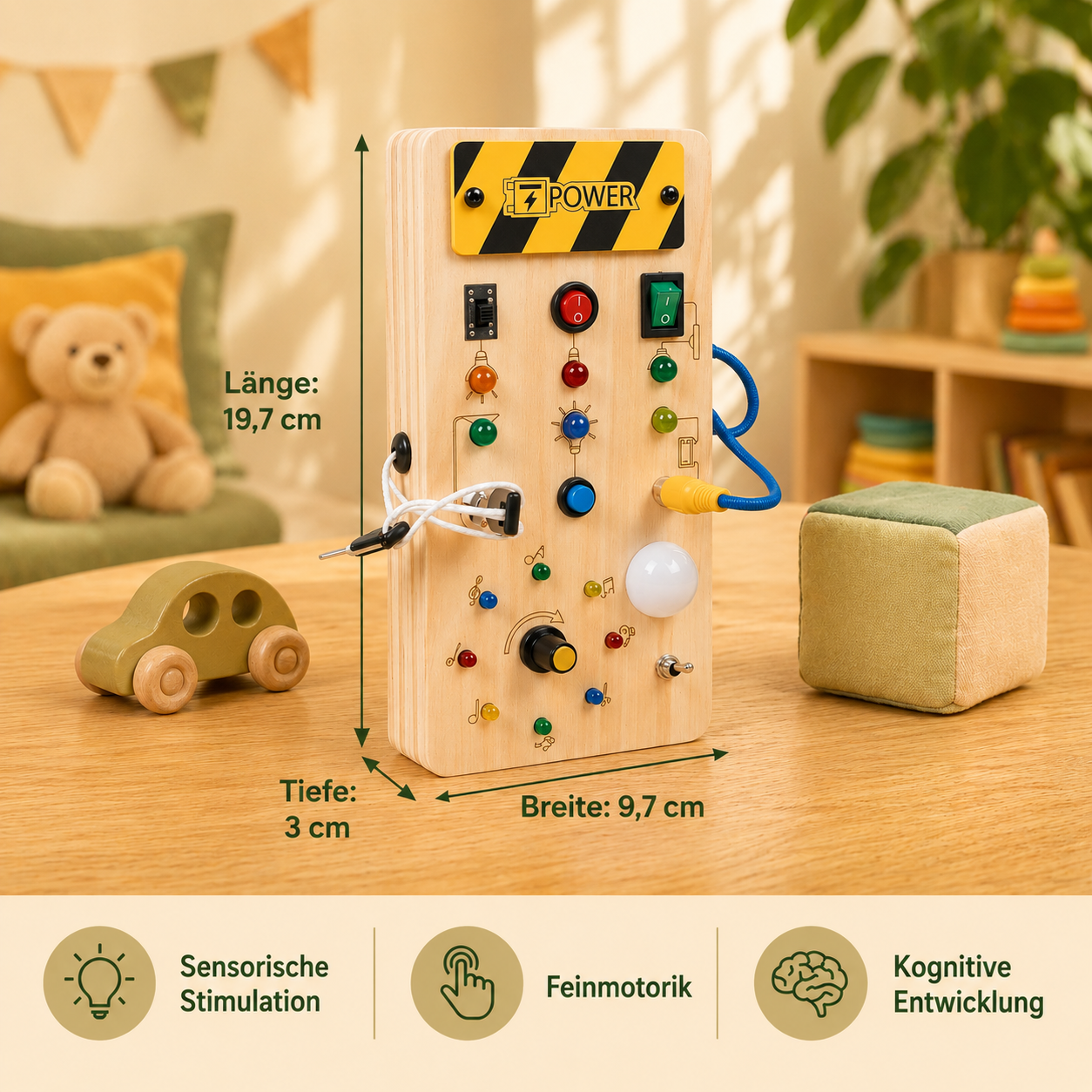 LumiBoard® Holz Sensorikboard mit Licht
