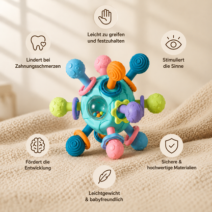 LunaGrip® Sensorisches Greifbällchen mit Beißring