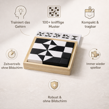 MiniMinds® Kompaktes Logikspiel mit zwei Farben