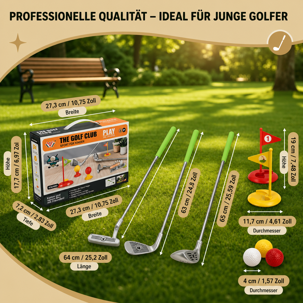 MiniSwing® Verstellbares Kinder Golfset