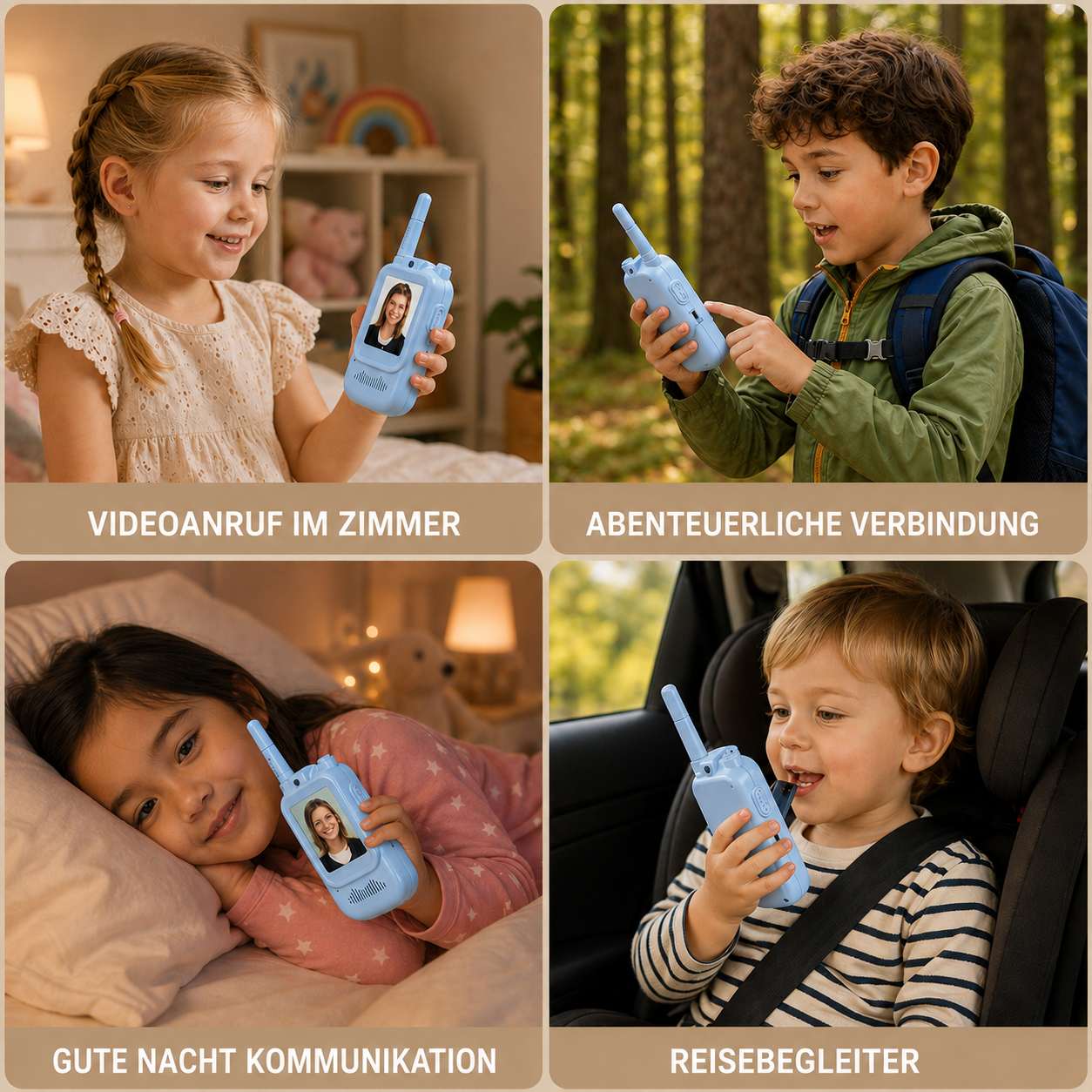 MiniTalk® Video Walkie Talkie Set
