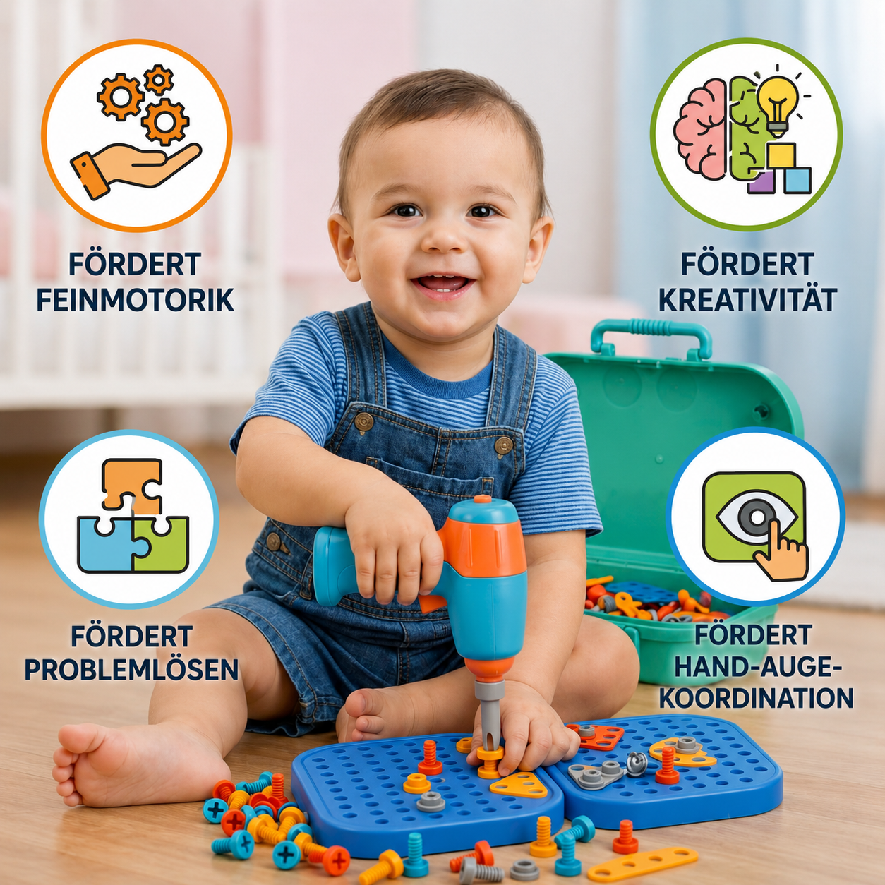 TinyFix® Werkzeug Bauset für Kinder