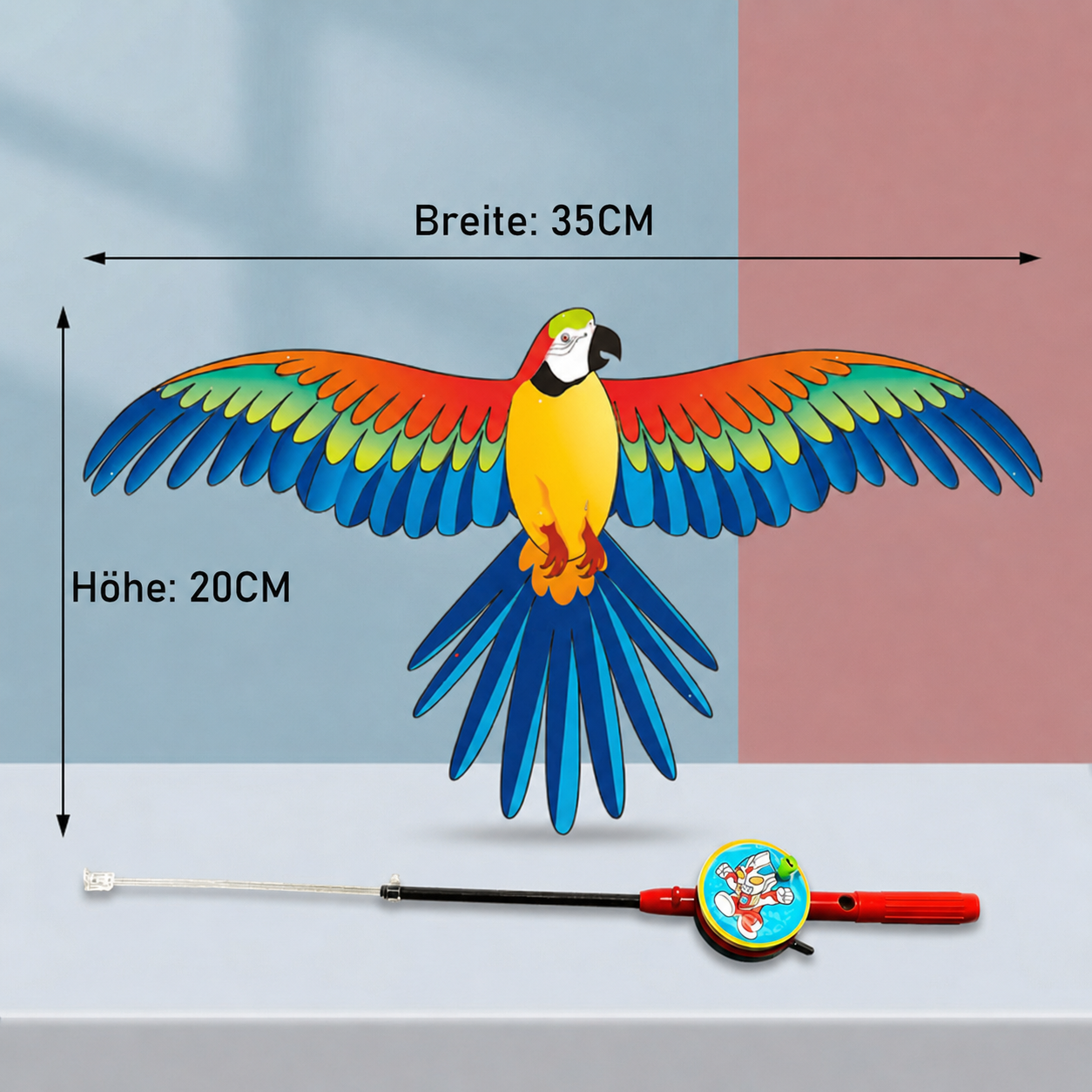 WingUp® Drachen mit flatternden Flügeln für Kinder