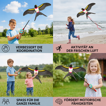 WingUp® Drachen mit flatternden Flügeln für Kinder