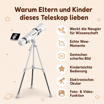 AstroNova® Digitales Kinder Teleskop