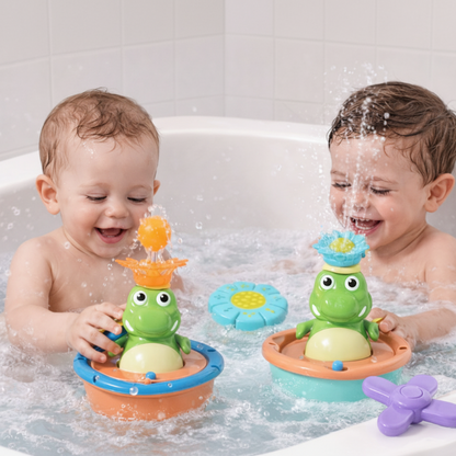 CrocoGlow® Fröhlicher Krokodil Badbrunnen
