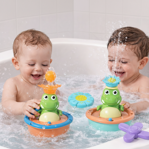 CrocoGlow® Fröhlicher Krokodil Badbrunnen