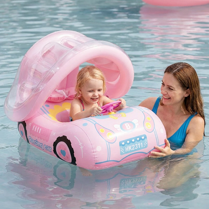 AquaRide® Aufblasbares Baby Schwimmauto