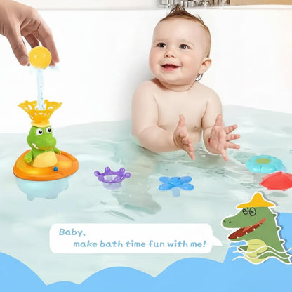 CrocoGlow® Fröhlicher Krokodil Badbrunnen