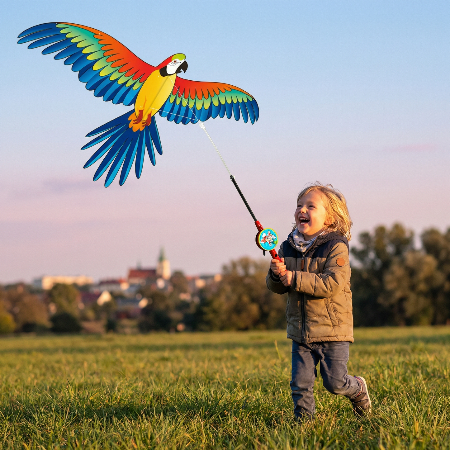WingUp® Drachen mit flatternden Flügeln für Kinder