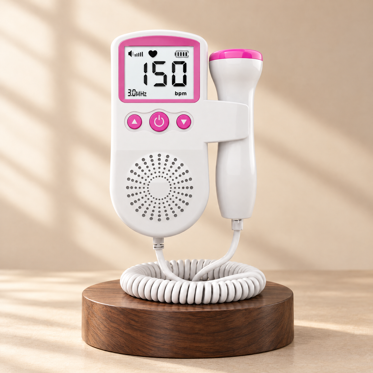 BellyTune Baby-Herzton Doppler in Rosa