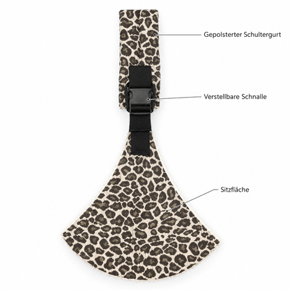 HipSnug Babytrage in Leopard