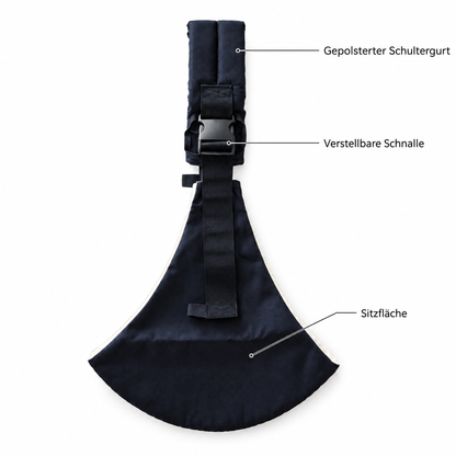 HipSnug Babytrage in Schwarz