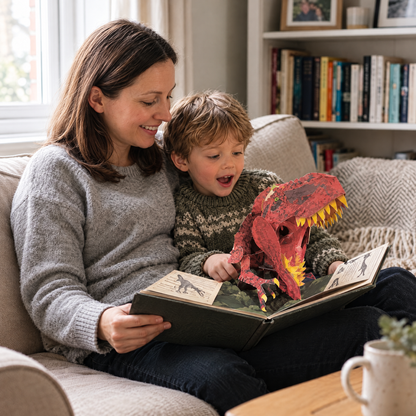 DinoPop Pop-up Buch – Mutter und Kind mit T-Rex