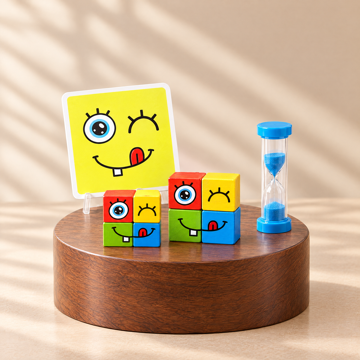 EmoCubes Montessori Gesichter-Puzzle Würfel