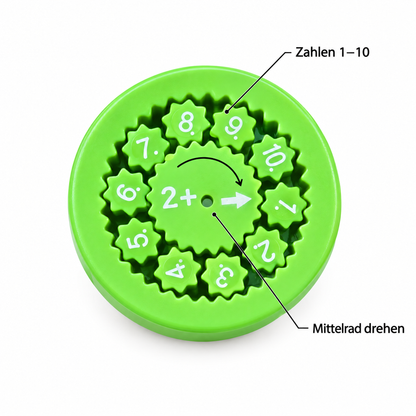 SpinWise – Mittelrad drehen, Zahlen 1–10