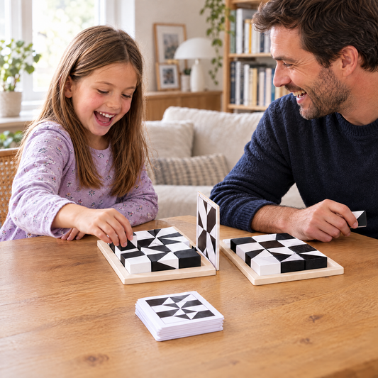 MiniMinds Logikspiel – zu zweit mit Papa