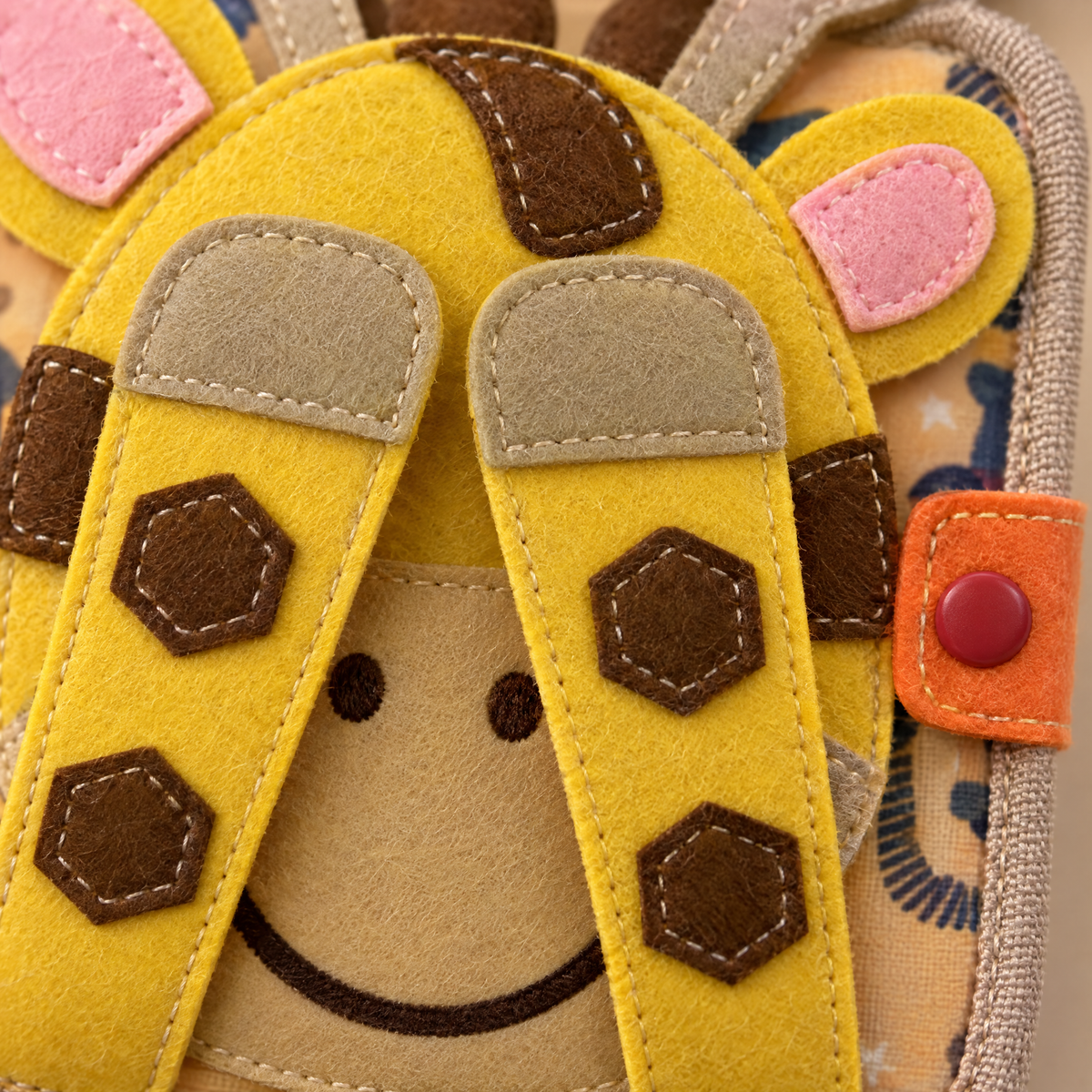 TinyFold Nahaufnahme Giraffe mit Druckknopf