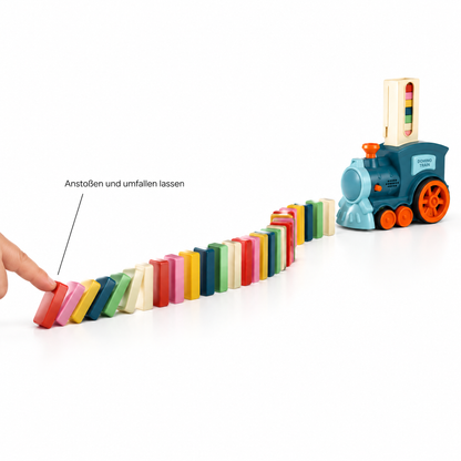 TinyTracks Dominos anstoßen