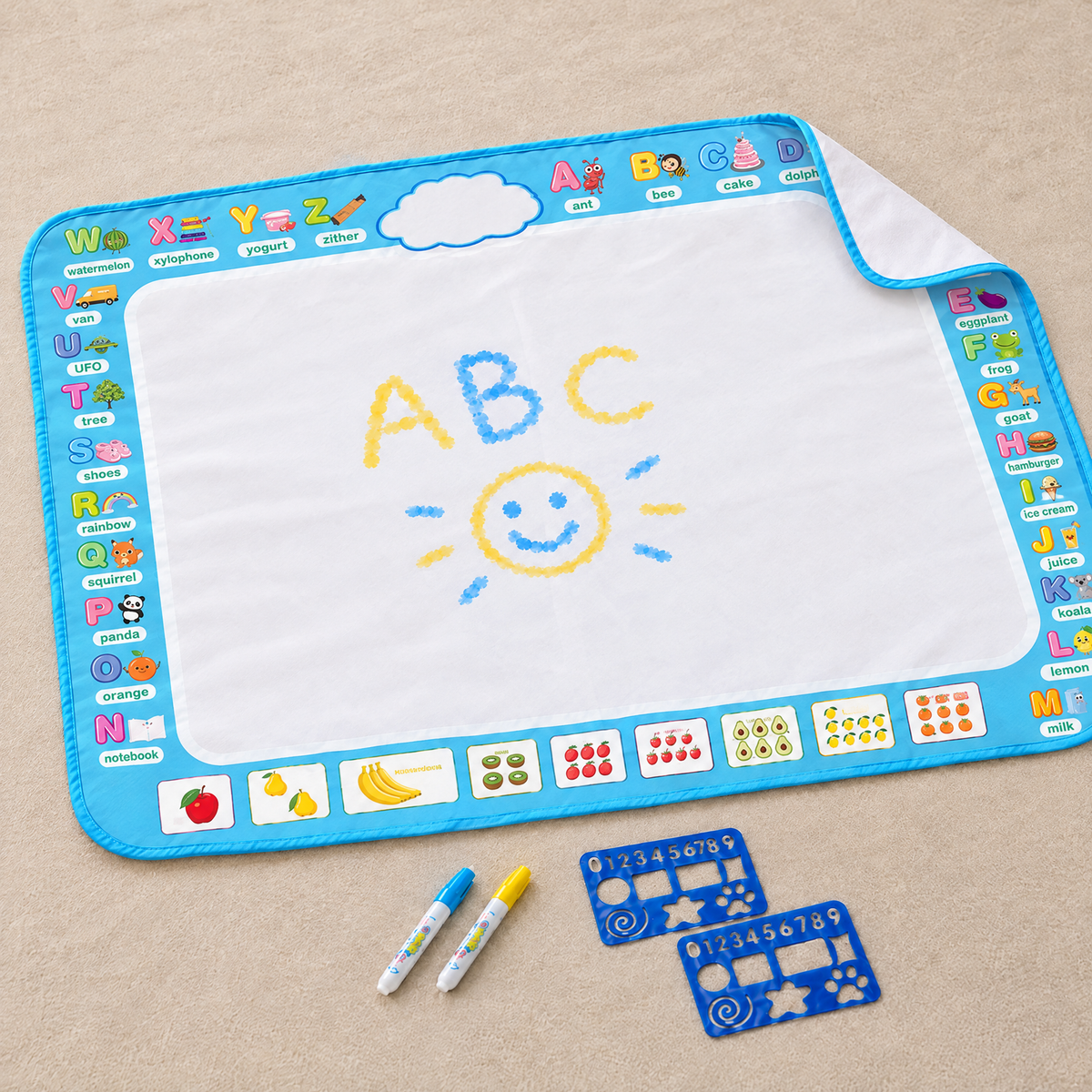 AquaJoy Wassermalmatte – Buchstaben