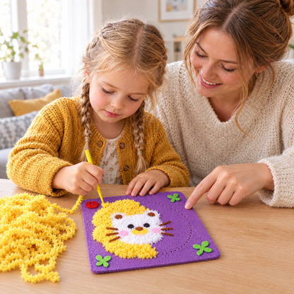 FluffyLoop Bastelset – Mama und Tochter basteln gemeinsam