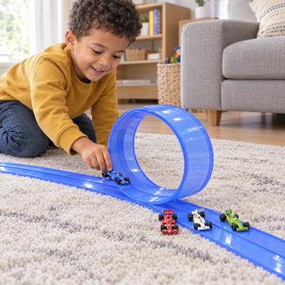 FlexTrack – Junge baut einen Looping