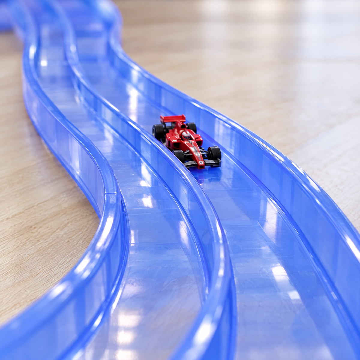 FlexTrack – zwei Fahrspuren Nahaufnahme
