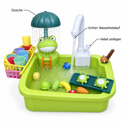 LittleSink Dusche, echter Wasserkreislauf, Hebel