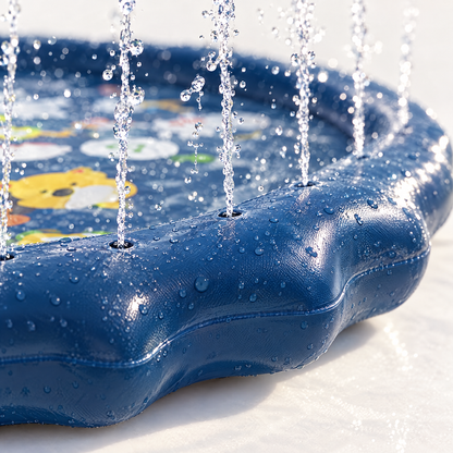 HappySplash Nahaufnahme Rand mit Sprühdüsen
