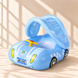 AquaRide® Aufblasbares Baby Schwimmauto mit Lenkrad und Sonnendach