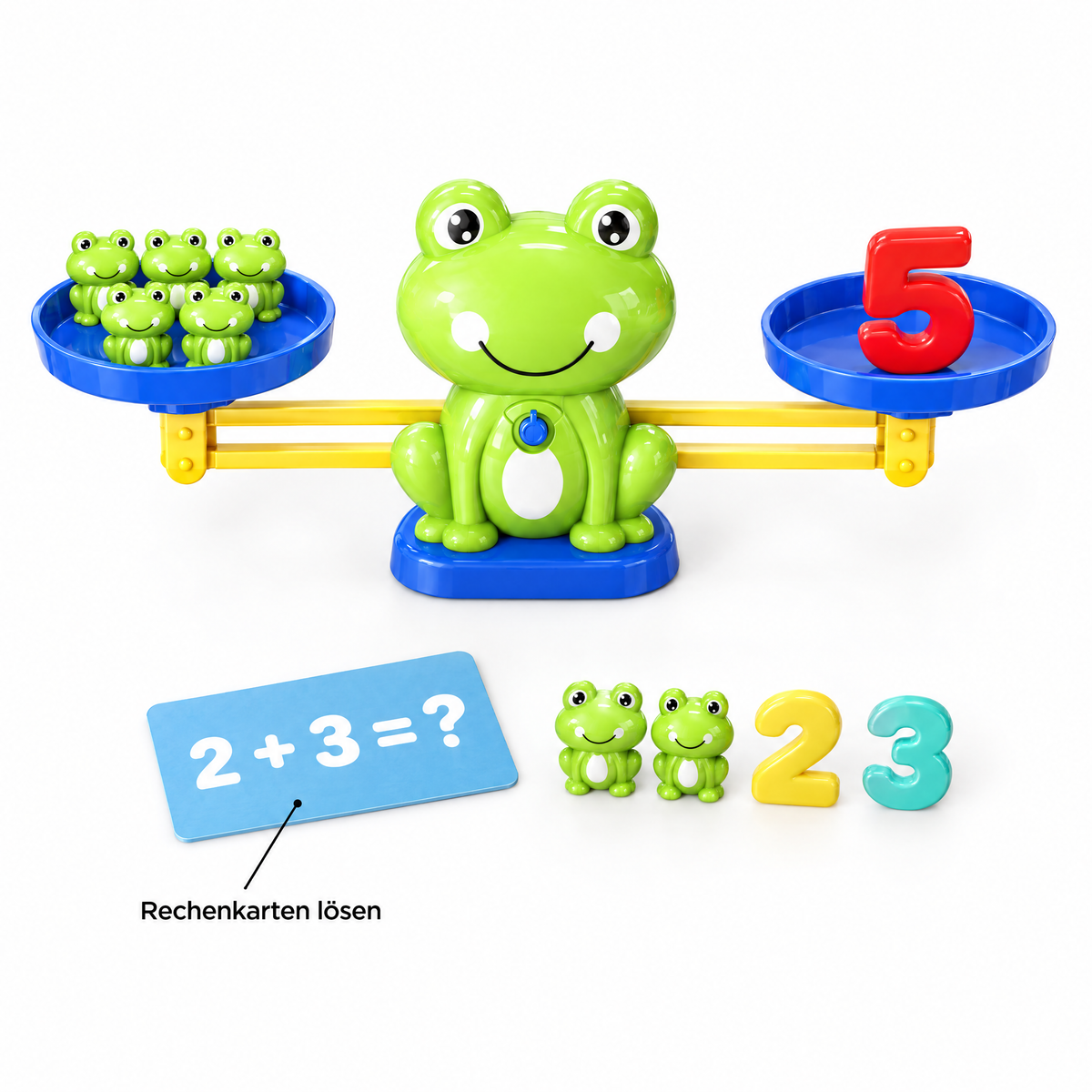 FrogCount Rechenkarten lösen