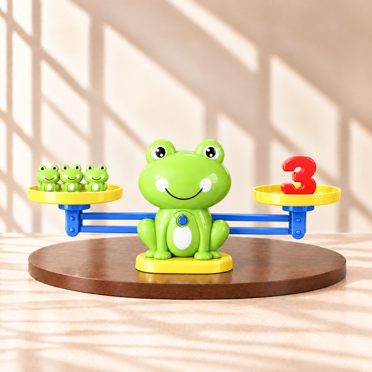 FrogCount Frosch Balance Rechenspiel Gelb