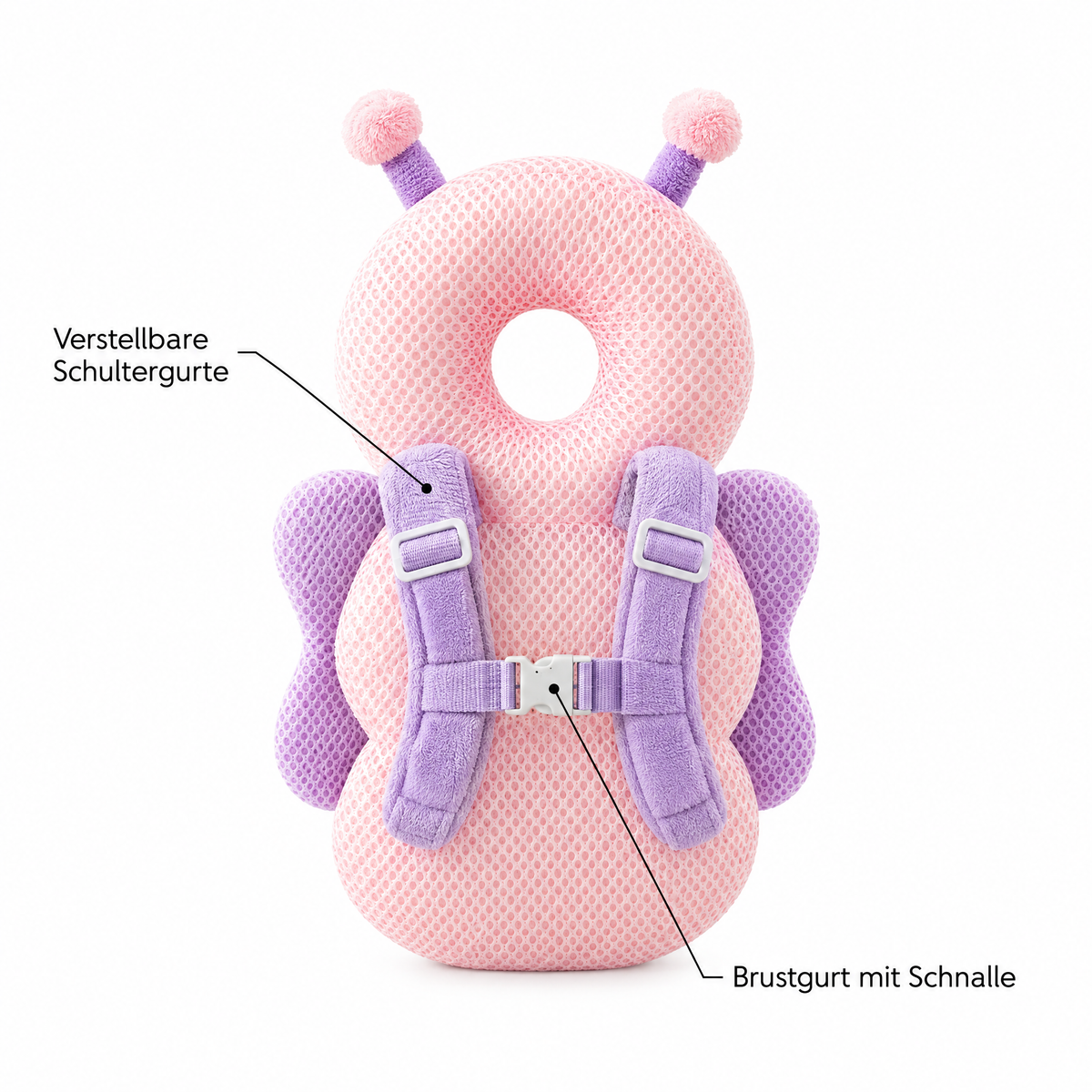 SoftFall – verstellbare Schultergurte und Brustgurt mit Schnalle
