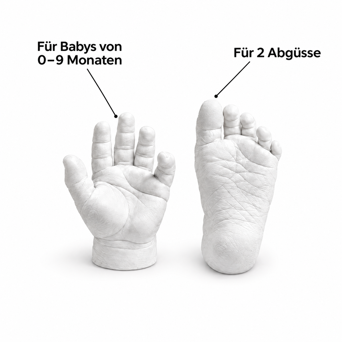 TinyTrace – für 2 Abgüsse, für Babys von 0–9 Monaten