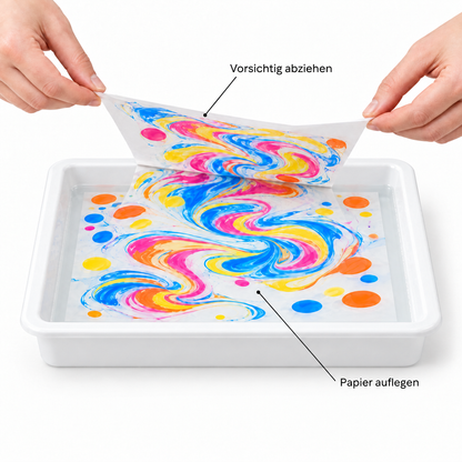 MagicMarble – Papier auflegen und vorsichtig abziehen