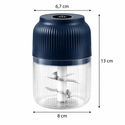 MiniMash Maße: 13 cm hoch, 6,7 cm / 8 cm breit