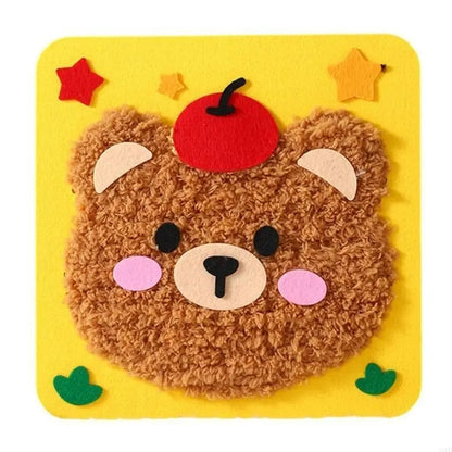 FluffyLoop® Stabpuppen Bastelset zum Selbermachen