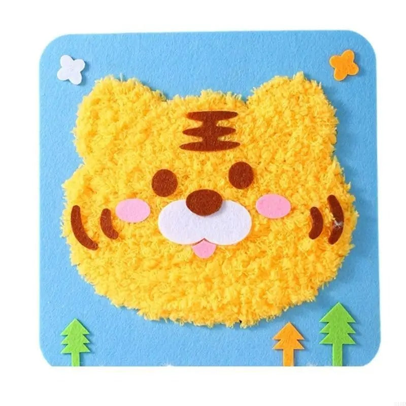 FluffyLoop® Stabpuppen Bastelset zum Selbermachen