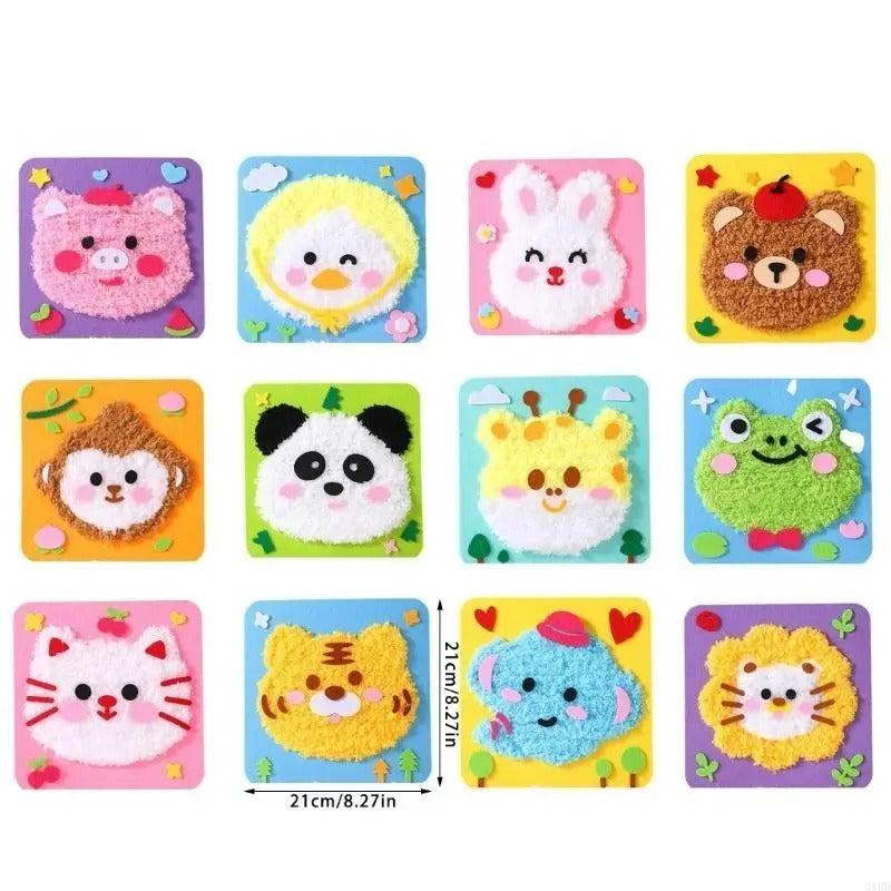 FluffyLoop® Stabpuppen Bastelset zum Selbermachen