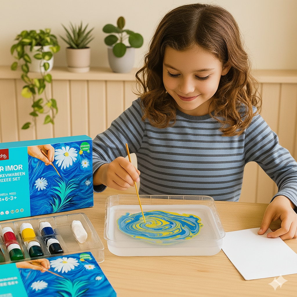 MagicMarble® Kreatives Marmor Wasserfarben Set