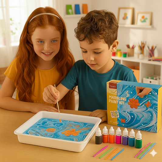 MagicMarble® Kreatives Marmor Wasserfarben Set